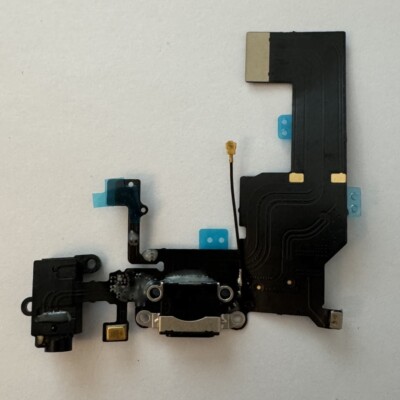 Apple iPhone 5 Ladebuchse Dock Connector Audio Jack Flex Original Schwarz