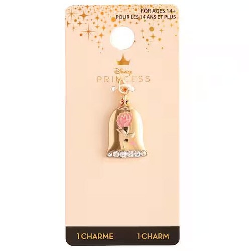 Disney Princess Gold Enchanted Rose Charm - NEW - Picture 2 of 3