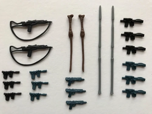VINTAGE LIKE REPRO STARWARS 3.5 “ line KENNER FIGURE WEAPONS MULTIPACK LOT x21