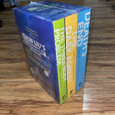 Cixin Liu Box Set of 3 Three Body Problem Trilogy - Netflix Logo