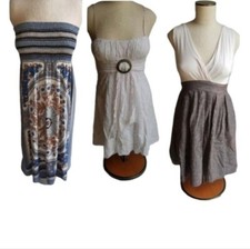 3 Vintage 90s Dress Sun Spring Dresses Tube Summer WOMEN'S WOMAN'S