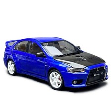 1/18 Mitsubishi Lancer EVO X 10 Blue Carbon Hood Diecast Model Car