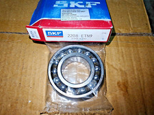 Image of 2208 ETN9 SKF Self- Aligning Ball Bearing- Straight-Bore, 40x80x23mm 2208ETN9