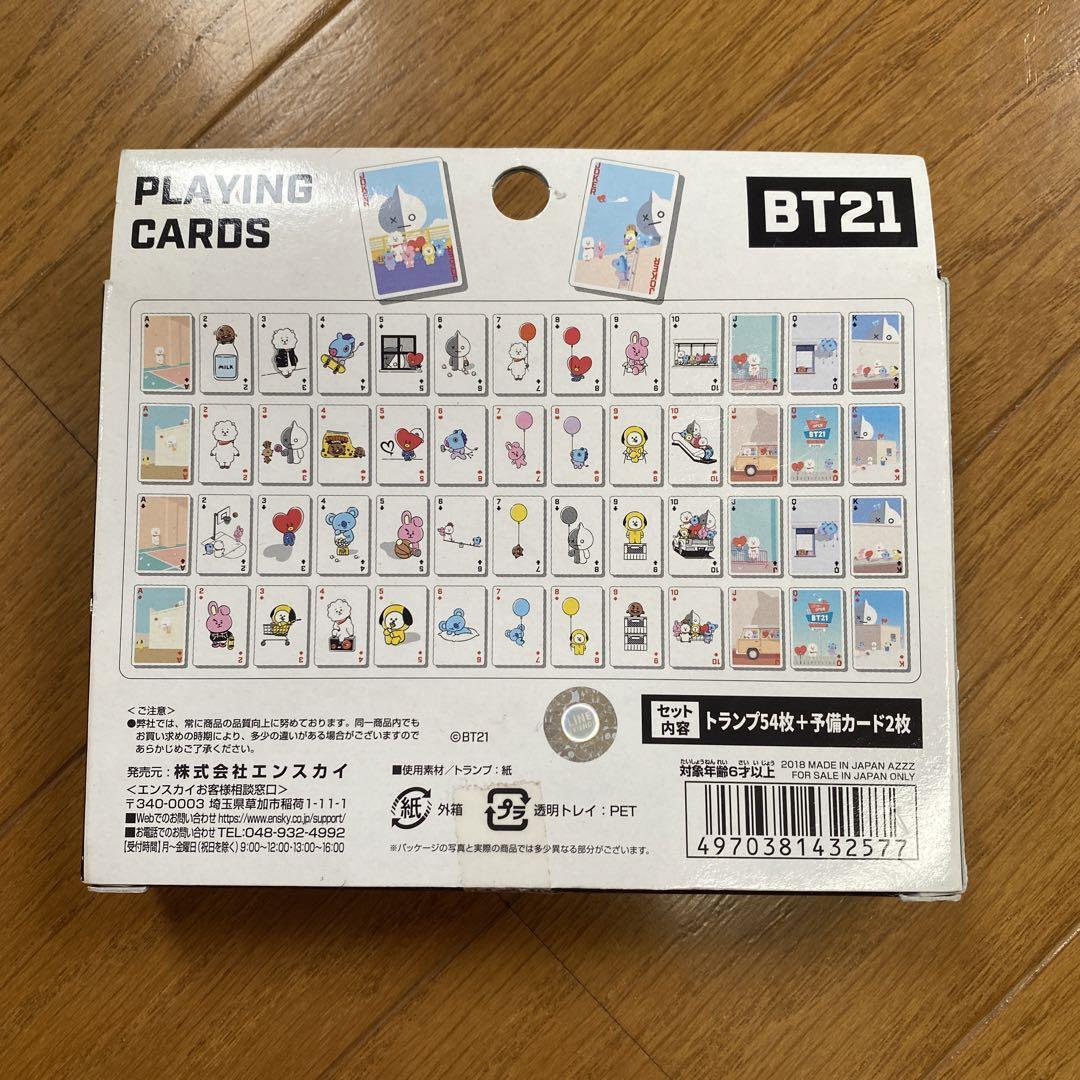 BTS Character BT21 Official Playing Cards Japan Limited K
