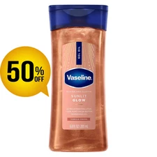 Vaseline Glazed and Glisten Sunlit Glow Body Gel Oil Vanilla Cocoa Shimmering wi