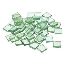 100pcs Mosaic Tiles, Micro Glass Tiny Mini Mosaic Tile DIY Bright Mint Green