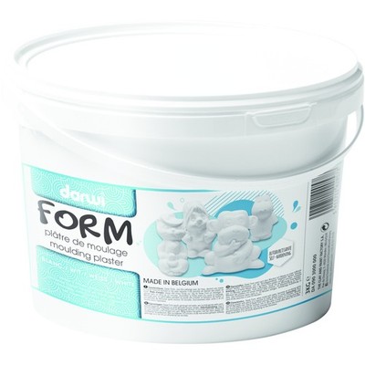 DARWI Gipspulver, Eimer 3kg, Weiß