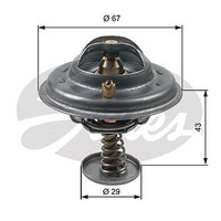 Gates TH27680G1 Thermostat Mercedes Benz Klasse Limousine (124)(1984- >) 5,0 -
