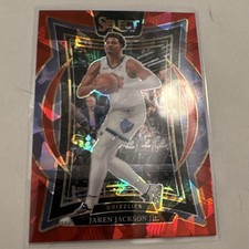 Panini Select Jaren Jackson Jr. Memphis Grizzlies Card #48 Red Cracked Ice Prizm