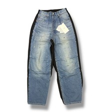 Unused stein(ssstein) NYLON COMBINATION SPLASHED DENIM JEANS Denim pants jea...