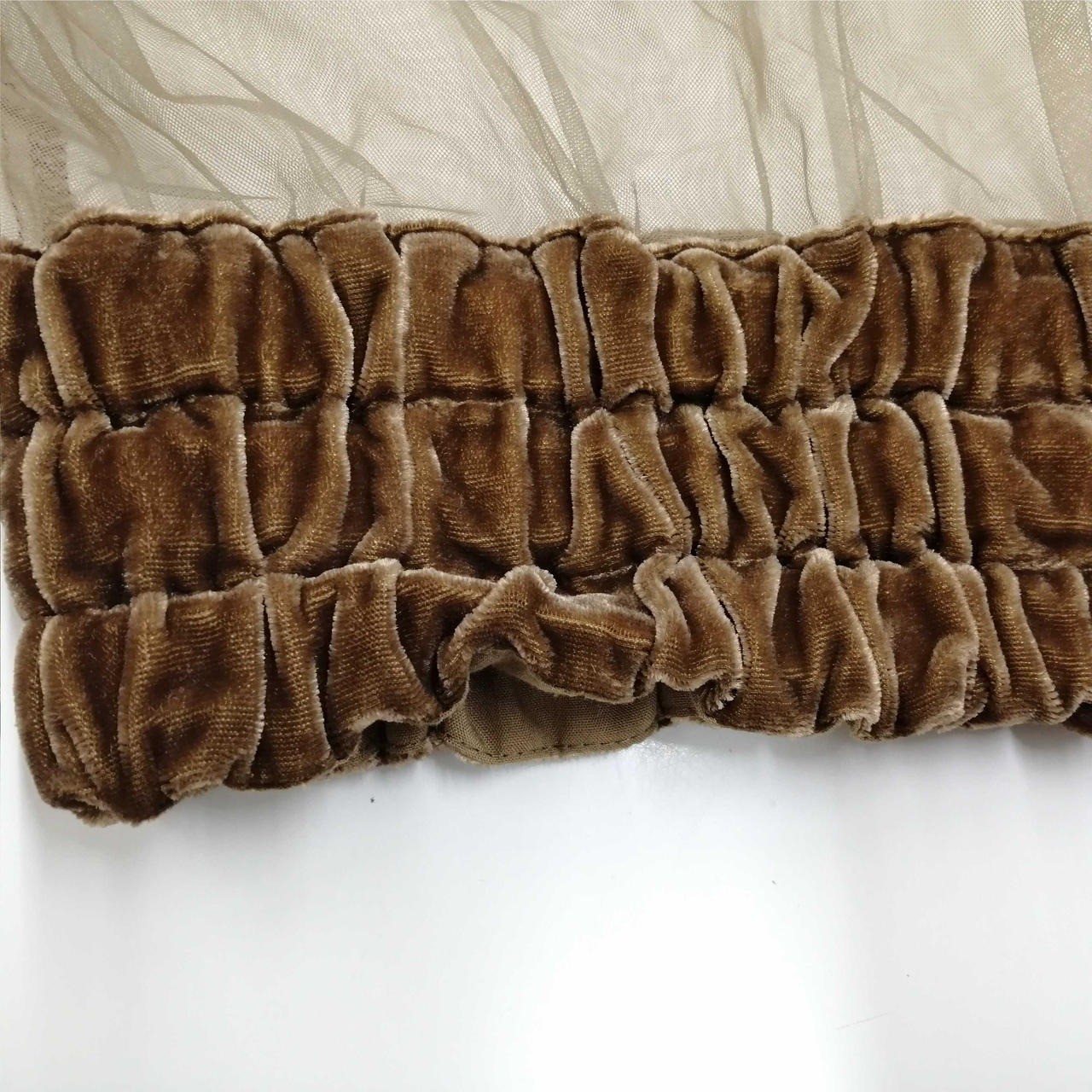 AMERI Sheer Blouse Size F Brown Used - image 11