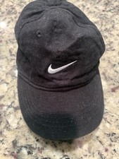 Nike Hat Cap Strapback Infant Baby Black Swoosh Sportswear Baseball Adjustable