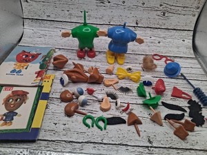 Vtg Mr & Mrs Potato Head Funny Face Combination Kit Hassenfeld Brothers 1950s