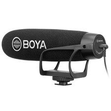 BOYA BY-BM2021 Wired On-Camera Super-Cardioid Shotgun Microphone for DSLRs and S
