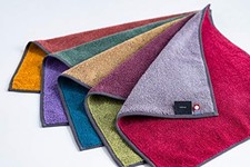 Imabari Hand Towels 5-Color Set in Traditional Japanese Colors 34cm x 35cm Made