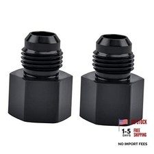 6AN Male Flare to 1/8" NPT Female Fitting Adapter Aluminum 2PCS 6AN to 1/8 NPT