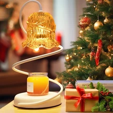Candle Warmer Lamp with 2 Bulbs Electric Candle Warmer with Timer & Dimmer