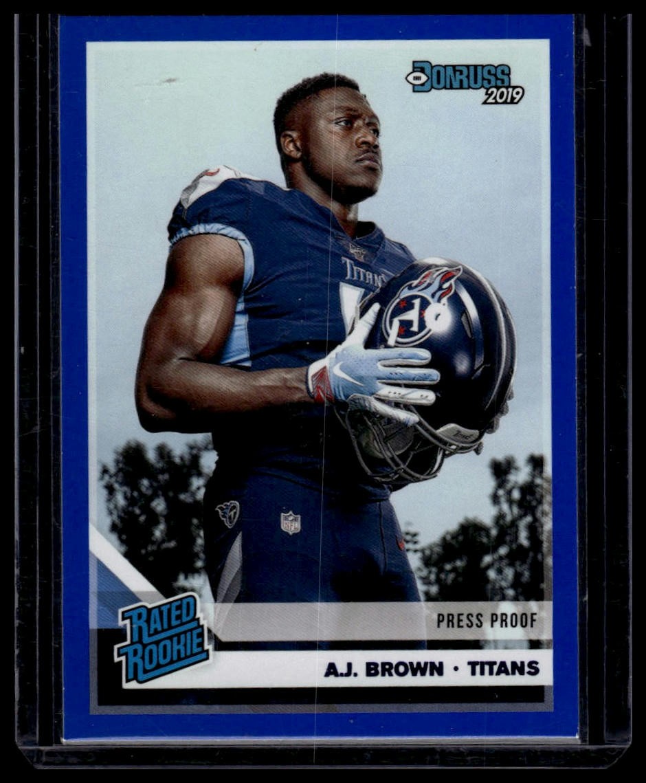 2019 Donruss #314 A.J. Brown Press Proof Blue