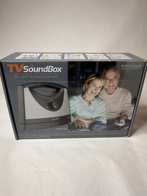 Serene Innovations TV Soundbox TV-SB Wireless Speaker Portable SB1001 TESTED