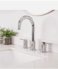 10671 -Handle Widespread Bathroom Lavatory Faucet with 50/50 Pop-up, Chrome