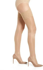BNWT Wolford Satin Touch 20 Stay-Up Stocking MSRP 55