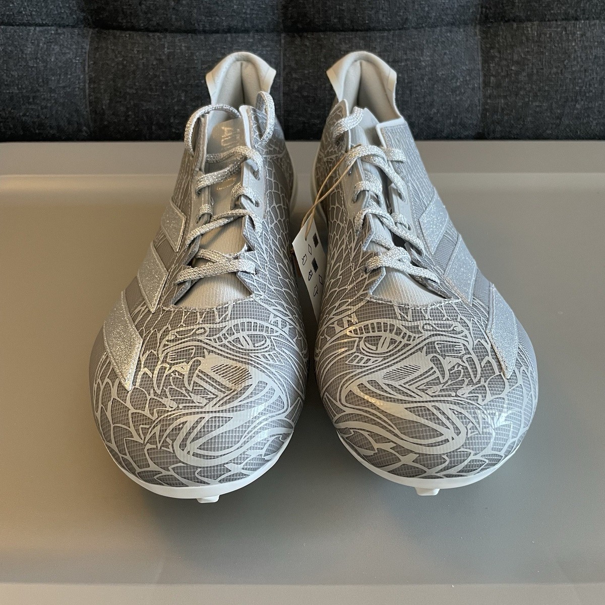 Adidas Adizero Electric Hype Grey Silver Metallic IH8573 Football Cleats size 13 adidas Adizero Electric.1  main image 4