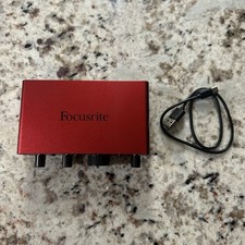 Focusrite Scarlett Solo 4th Gen USB Audio Interface W/Cable Tested Working