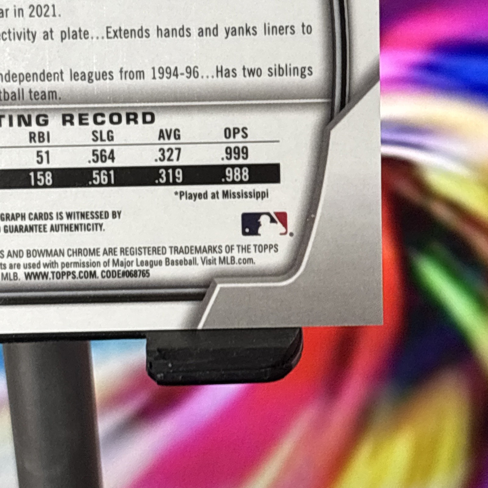 2023 Bowman Draft - Chrome Prospect Auto Jacob Gonzalez Purple Refractor /250 view 9