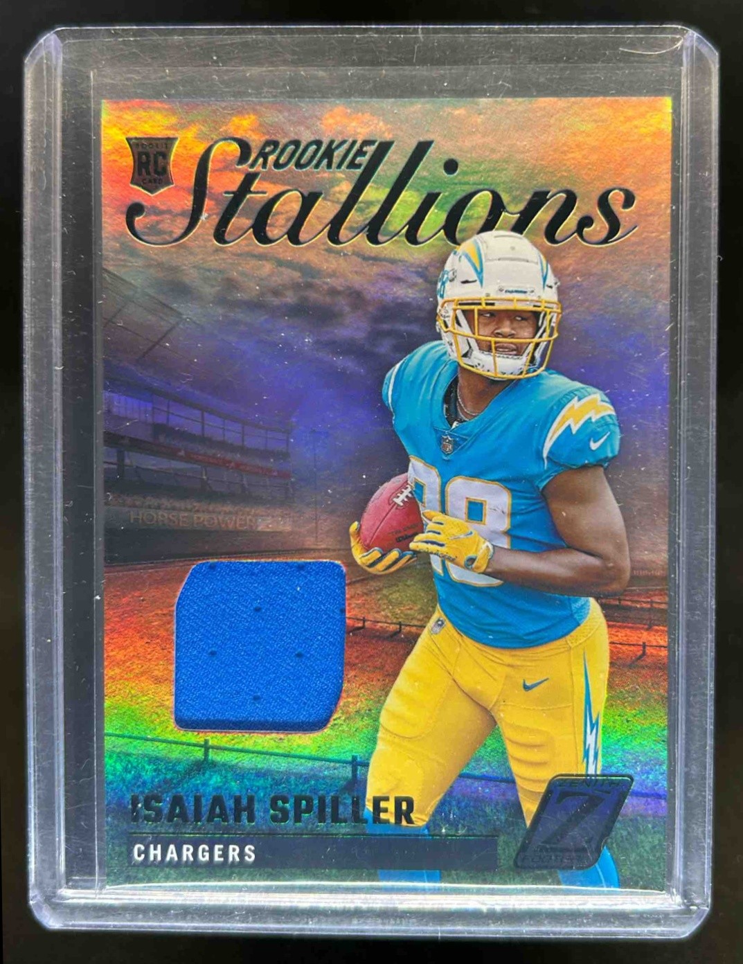 Isaiah Spiller Panini Zenith Rookie Stallions Memorabilia #RSIS Base