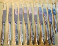 VINTAGE Young Love by Oneida Sterling Silver Butter Knives And Spreader Heirloom