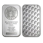 1 oz Sunshine Minting Silver Bar – .999 Fine Sealed Bullion – Troy Ounce