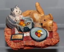 PETER FAGAN COLOUR BOX 1988 BEAR AND CAT LAP OF LUXURY