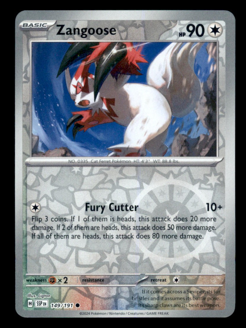 Zangoose Normal Common SV08: Surging Sparks 149/191 NM