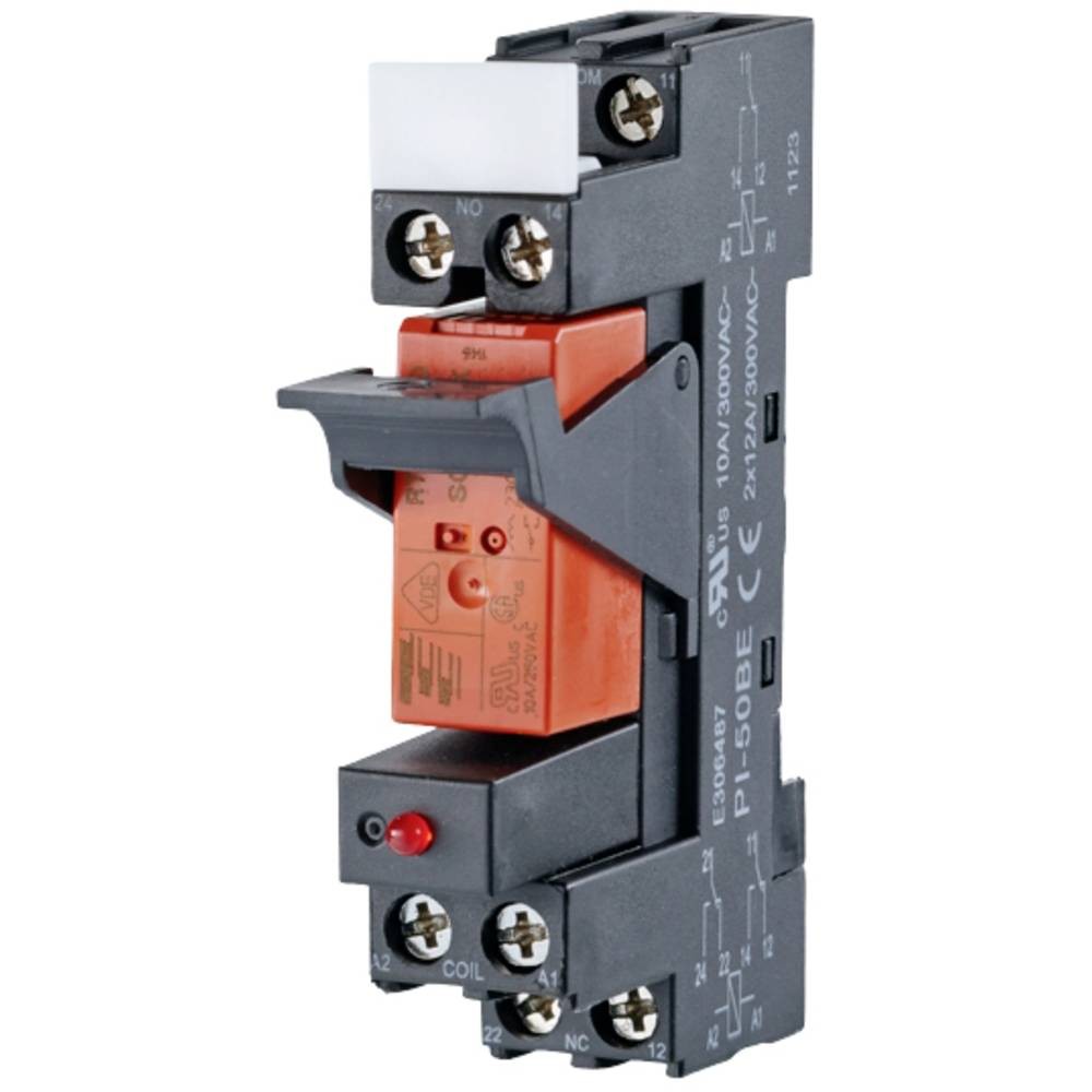 Relais 24 V AC Metz Connect inverseur RT composant automatisme rail DIN RM21