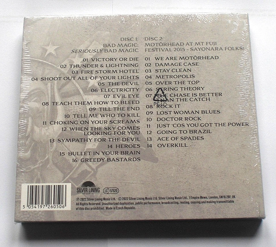 Motörhead - Seriously Bad Magic + Live at Fuji 2015  (RI) /  neue Digipack DoCD - Bild 2 von 2