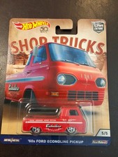 Hot Wheels 2018 Car Culture Series Shop Trucks '60s Ford Econoline Pickup Red