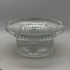 Vintage Clear Bottom WORKS FOR A FAIRY LAMP Works With Fenton
