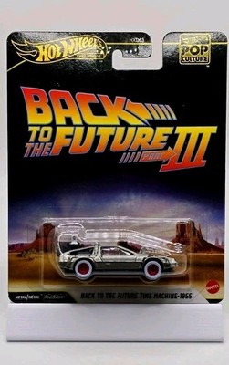HOT WHEELS POP CULTURE BACK TO THE FUTURE 3 TIME MACHINE 1955 DMC DELOREAN 