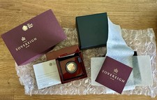 The Royal Mint UK Sovereign 2018 Gold Proof Coin, Case & COA No. 01081