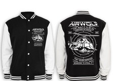 Airwolf  Collegejacke  Helikopter Hubschrauber Kult TV Serie 80er Huckleberry