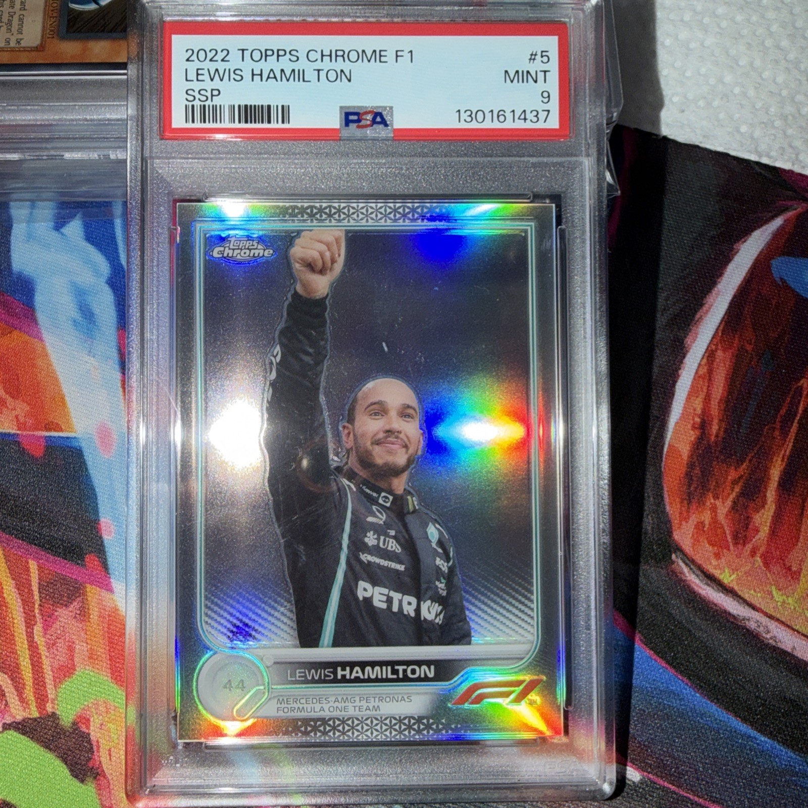 2022 Topps Chrome F1 Lewis Hamilton #5 Refractor SSP PSA 9
