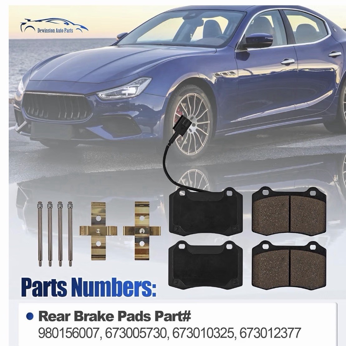 Maserati Ghibli S Q4 2014-2022 Front Brake pad kits Set P/N 980156013