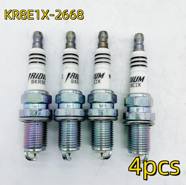 4X Iridium IX Spark Plugs BKR8EIX Colder Heat Range 8 for Race Tuned Modifi NEW
