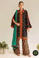 Original GUL AHMED 3 Pc PRINTED LAWN UNSTITCHED SUIT Sana Safinaz Khaadi Elan J.