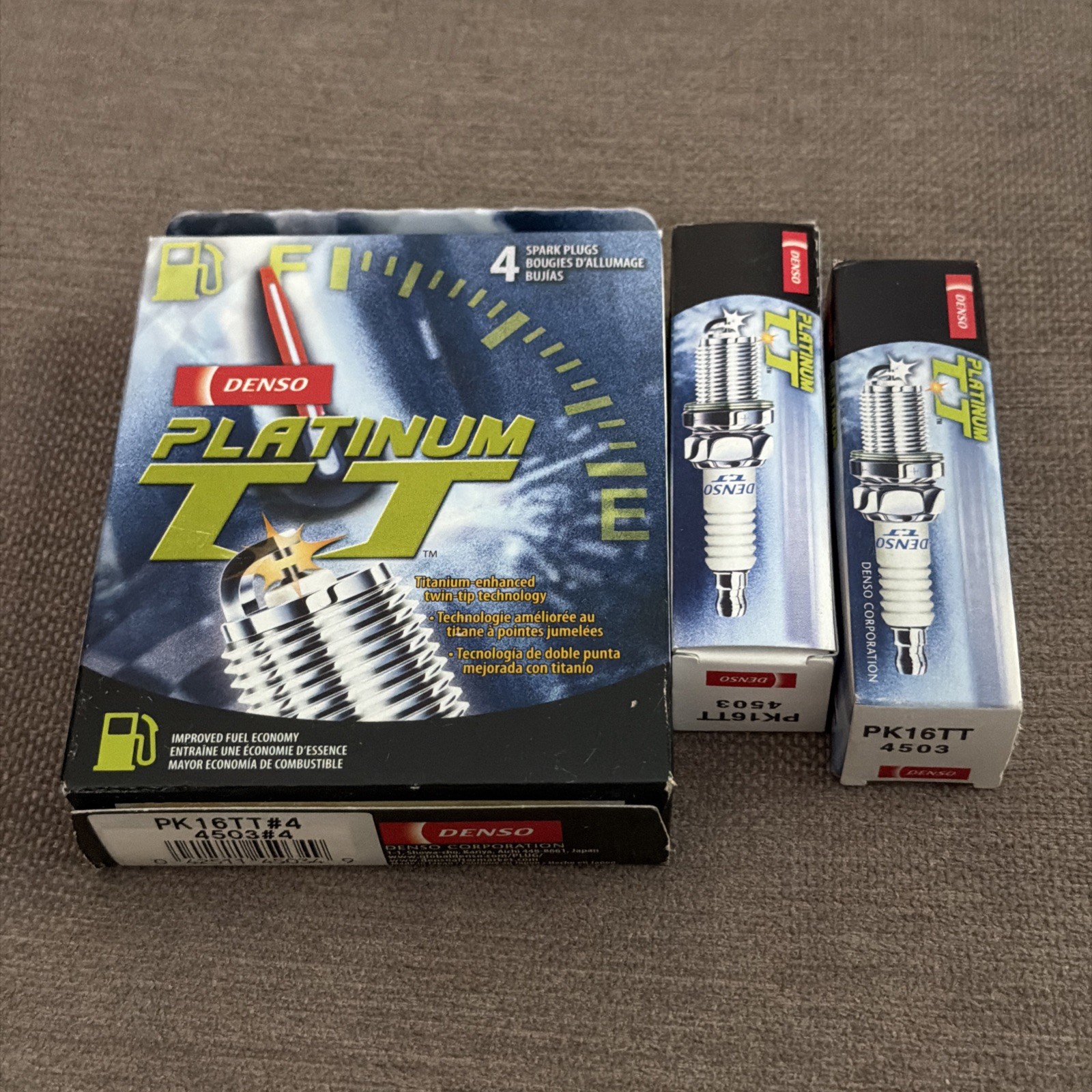 DENSO PK16TT / 4503 Platinum Titanium TT Spark Plug 6pc set Pre-Gapped