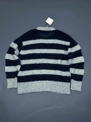Suéter Jean Paul Gaultier Gris Rayas M Nuevo con Etiquetas Algodón Avantgarde - Imagen 2 de 8