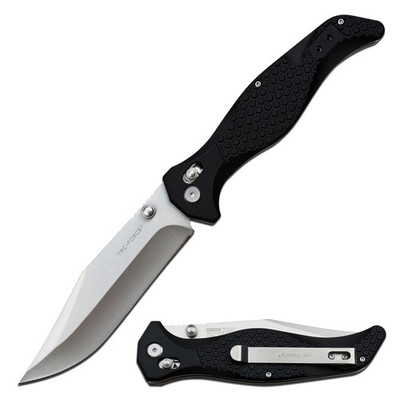 11'' Tac-Force Manual Folding Knife w/Injection Molded Nylon Fiber Handle & Clip