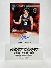 2024-25 Panini NBA Hoops Hot Signatures Auto PJ Hall Denver Nuggets