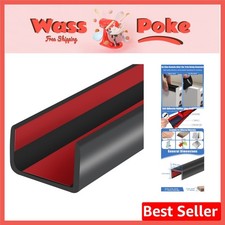 Versatile 20ft U-Channel Edge Banding - Cuttable EPDM Protector for Safety