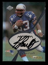 1999 Collector's Edge First Place Kevin Faulk Pro Authentics Auto TV2198